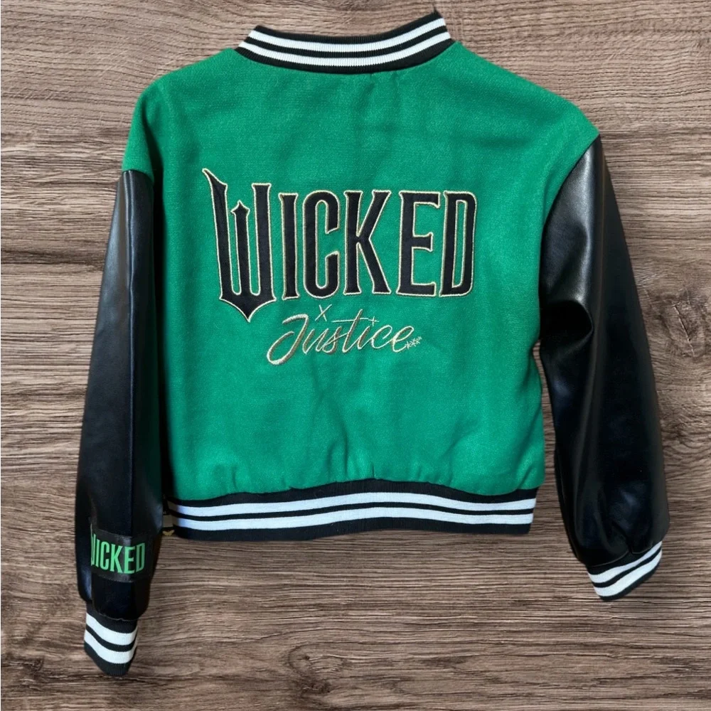 NWT Justice Wicked Varsity Jacket SZ XS 5-6